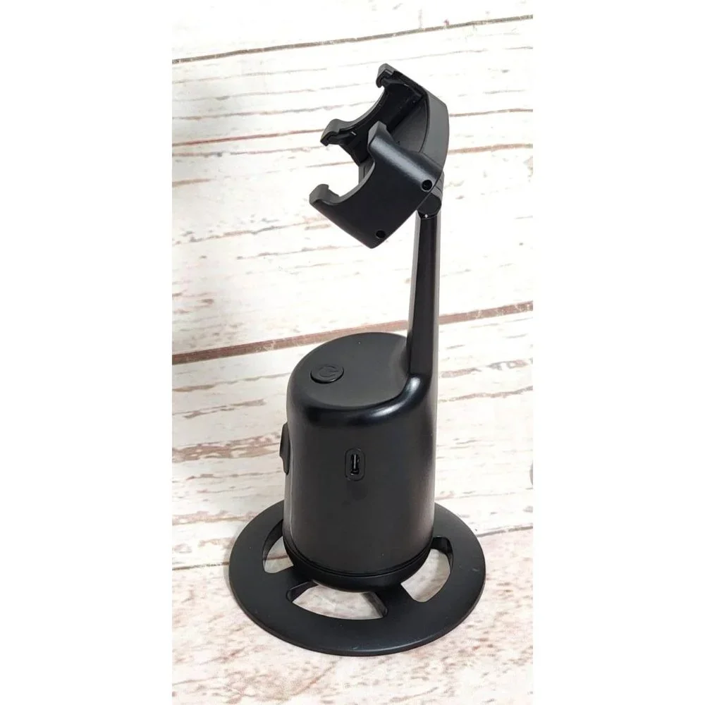 Universal Magic Snapshot: 360° Auto Face Tracking Selfie Tripod - ABS Black, No